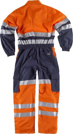 Kombinierter Straight- und Multi-Pocket-Taucher, gut sichtbare Bänder EN471 Navy Orange AV