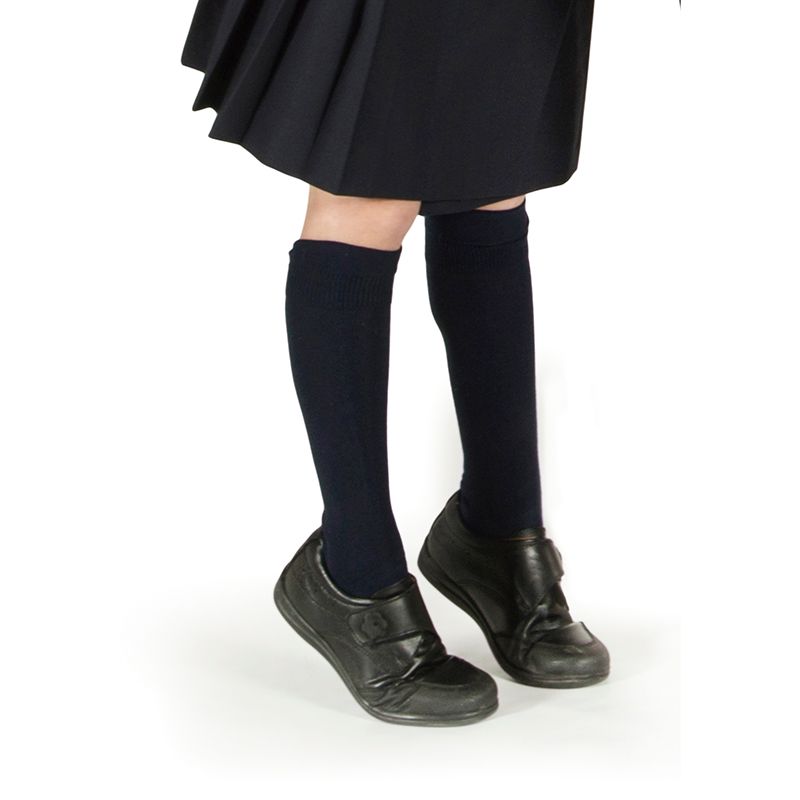 Calcetin Colegial Liso Alto