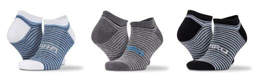 Gestreifte Sportsocken, 3er Pack