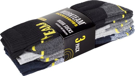 Lot de 3 paires de chaussettes Cou-de-pied et cheville élastiqués 3 couleurs Noir Marine Gris clair