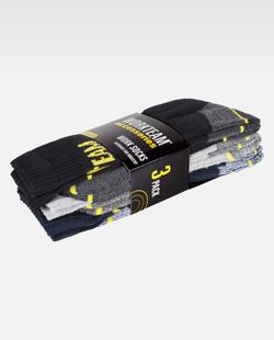 Calcetines pack 3 pares Elástico en empeine  Negro Marino Gris Claro