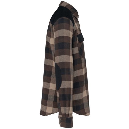 Camisa a cuadros con bolsillos