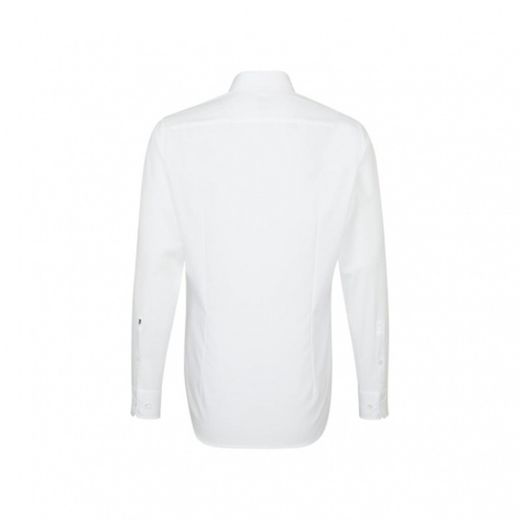 Slim Fit Shirt mit geknöpftem Business Kragen