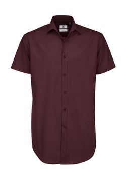 Schwarze Krawatte SSL / Herren Popeline Shirt