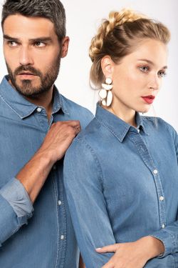 Camicia da uomo in chambray
