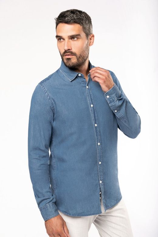 Camicia da uomo in chambray