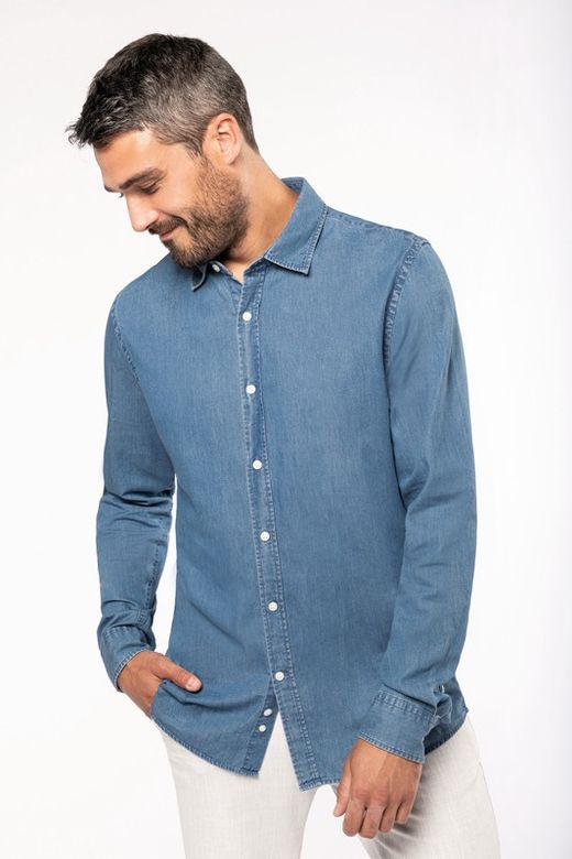 Camicia da uomo in chambray