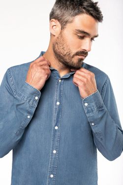 Camicia da uomo in chambray