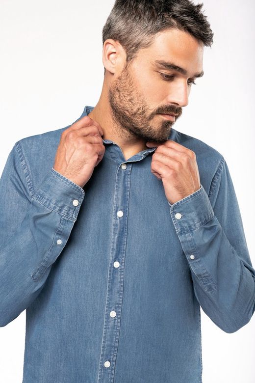 Camicia da uomo in chambray