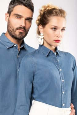 Camicia da uomo in chambray
