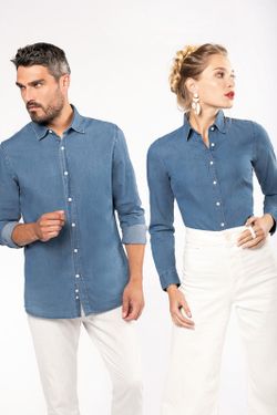 Camicia da uomo in chambray