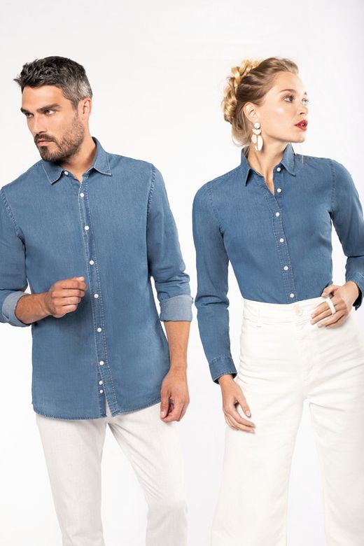 Camicia da uomo in chambray