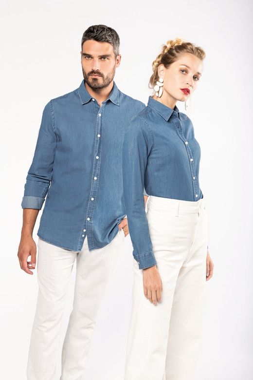 Camicia da uomo in chambray