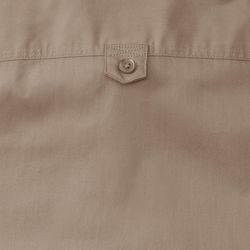 Camisa clásica sarga manga corta
