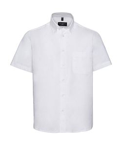Camisa clásica sarga manga corta