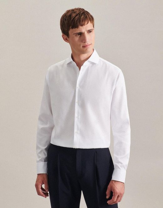 Camisa cuello inglés ajustada 1/1 Business