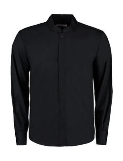 Camisa cuello mandarín hombre entallada