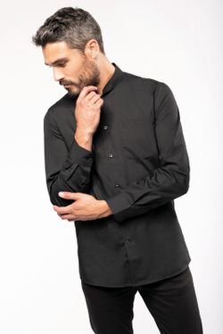 CAMISA CUELLO MAO  MANGA LARGA HOMBRE