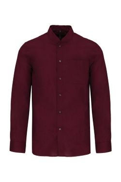 CAMISA CUELLO MAO  MANGA LARGA HOMBRE