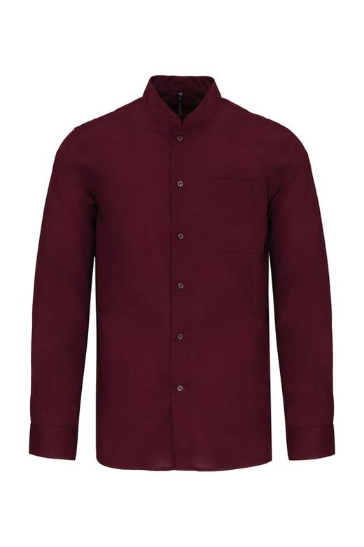 CAMISA CUELLO MAO  MANGA LARGA HOMBRE