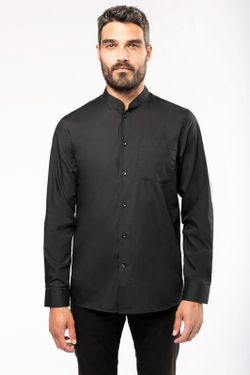 CAMISA CUELLO MAO  MANGA LARGA HOMBRE