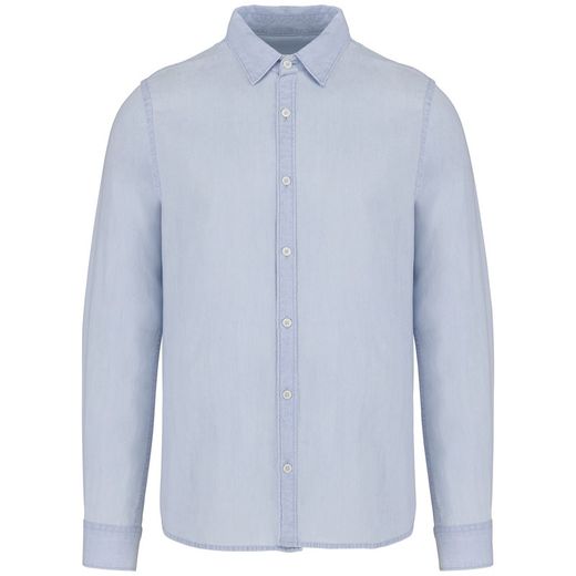 Chemise écoresponsable délavée coton twill homme
