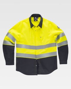 Camisa de color Gris Oscuro+Amarillo A.V. | Técnicos
