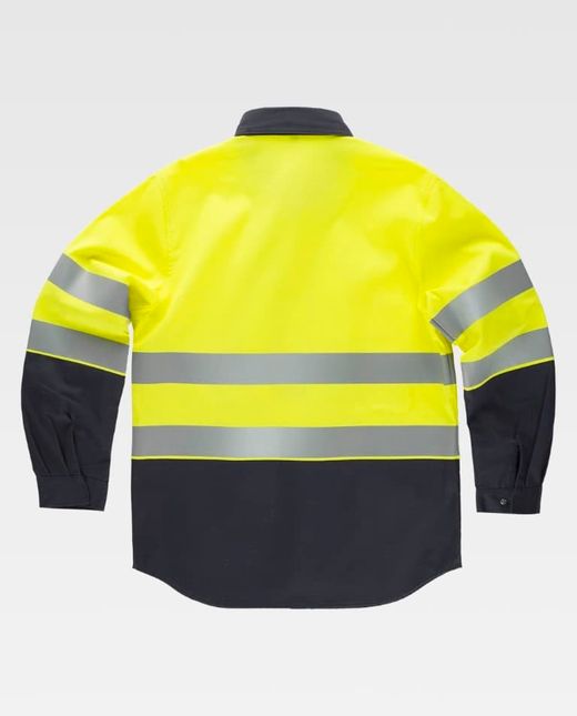 Camisa de color Gris Oscuro+Amarillo A.V. | Técnicos