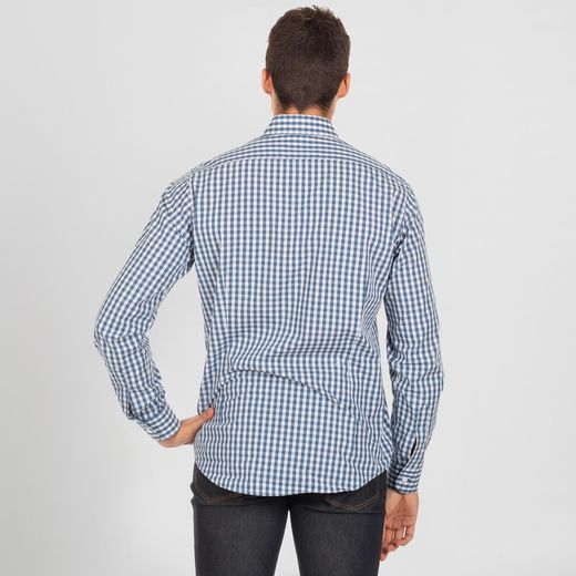 Camisa Hombre Marco Slim Fit Vichy Cuadro