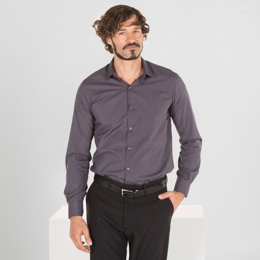 Camisa Hombre Neri Slim Fit Popelin