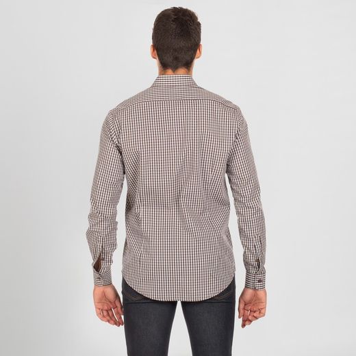 Camisa Hombre Vicenzo Slim Fit Cuadro