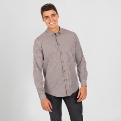 Camisa Hombre Vicenzo Slim Fit Cuadro