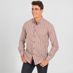 Camisa Hombre Vicenzo Slim Fit Cuadro