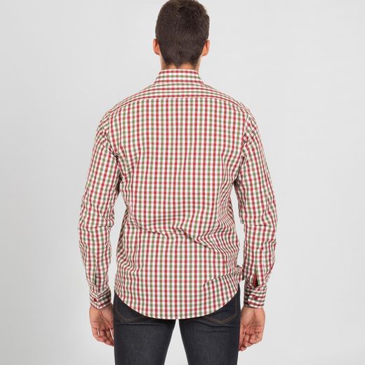 Camisa Hombre Vicenzo Slim Fit Cuadro