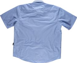 Kurzärmliges Hemd mit hellblauer Brusttasche