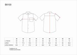 Camisa de manga curta com uma bolsa no peito Cinza