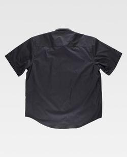Kurzarmhemd mit Brusttasche Schwarz