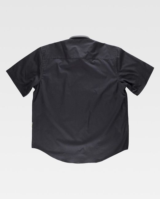 Kurzarmhemd mit Brusttasche Schwarz