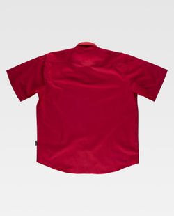 Kurzarmhemd mit Brusttasche Rot