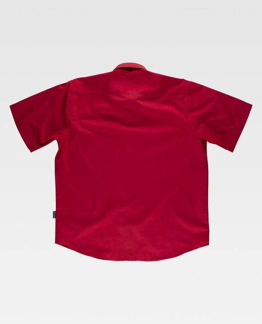 Kurzarmhemd mit Brusttasche Rot