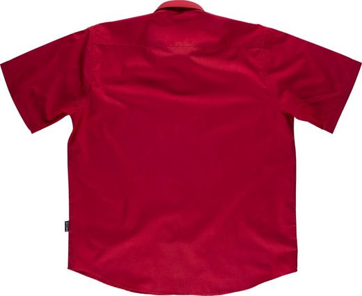Kurzarmhemd mit Brusttasche Rot