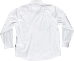 Chemise à manches longues, avec deux poches poitrine à rabats 100% Coton Blanc