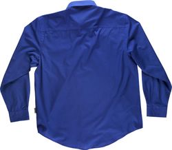 Camisa de manga larga con un bolso de pecho Azulina