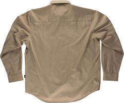 Langarmhemd mit Brusttasche Beige