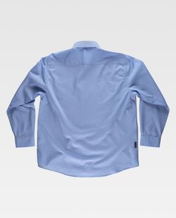 Langarmhemd mit hellblauer Brusttasche