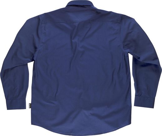 Langarmhemd mit einer Navy Brusttasche