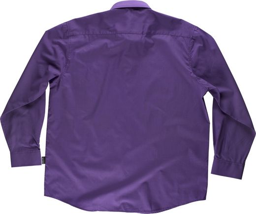 Langarmhemd mit Brusttasche Lila
