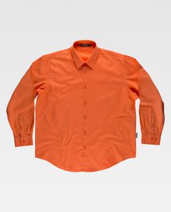 Camisa de manga larga con un bolso de pecho Naranja