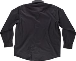 Langarmhemd mit Brusttasche Schwarz