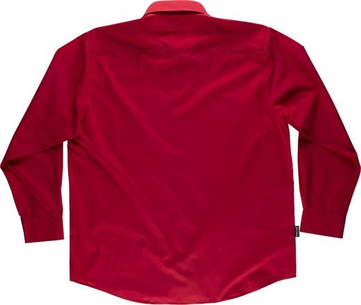 Langarmhemd mit Brusttasche Rot